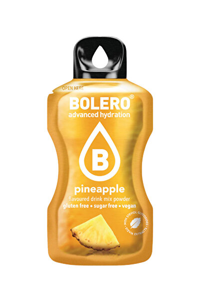 Bolero Advanced Hydration Drink Pineapple Flavored Hydrating and Sweetening Drink (12 Sticks)
