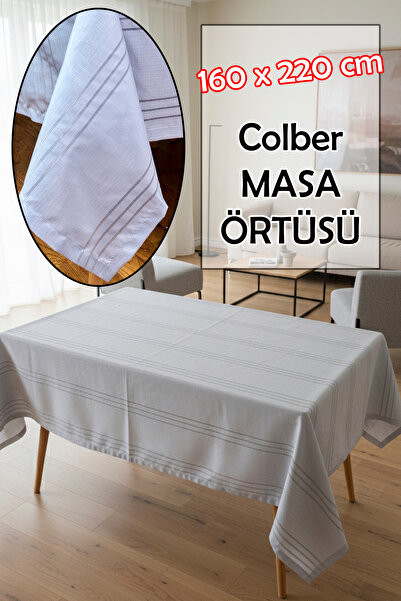 Dantelux Colber Stolnjak (12 osoba) 160x220 - Siva