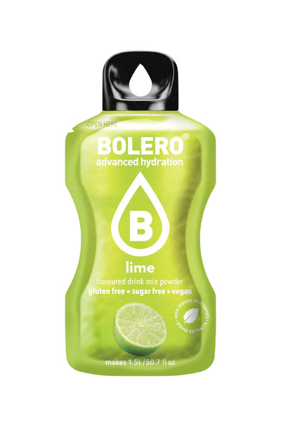 Bolero Advanced Hydration Drink Lime Flavored Water Moisturizer (12 Sticks)