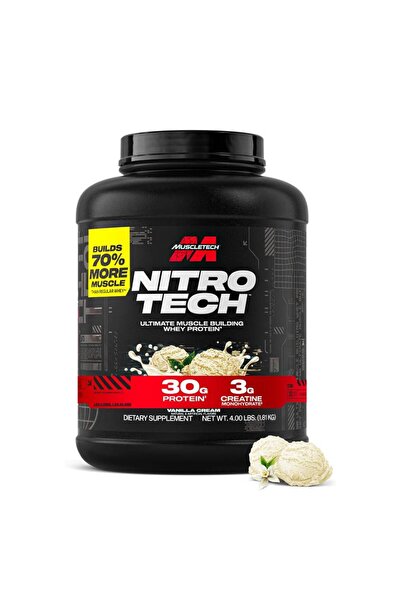 MUSCLETECH بروتين مصل اللبن نيترو تيك، كريمة الفانيليا، 4 رطل