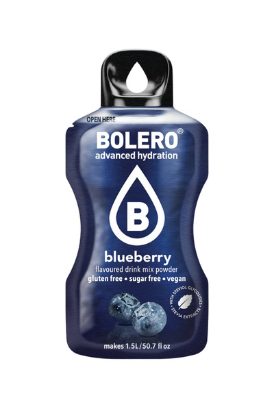 Bolero Water hydrating and sweetening flavored blueberry flavor (12 pieces)