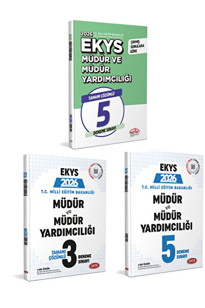 Data Yayınları 2026 Data MEB EKYS Müdür ve Müdür Yardımcılığı Deneme Sınavı Seti