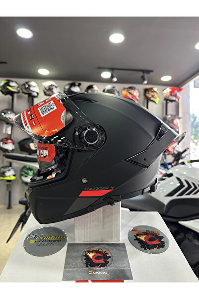 MT Helmets Thunder 4 SV Mat Siyah Full Face Motosiklet Kaskı
