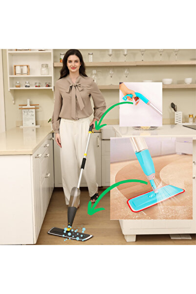 BLUMA Flat Mop with Sprayer and Tank – Efficient Cleaning, Without a Bucket, on Any Surface