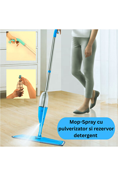 BLUMA Flat Mop with Sprayer and Tank – Efficient Cleaning, Without a Bucket, on Any Surface