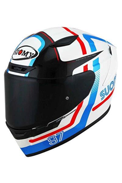 Suomy TRACK-1 KASK NINETY SEVEN WHITE-RED