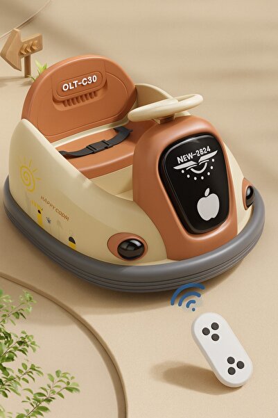 Rally سيارة كهربائية للأطفال - سيارة تصادم بزاوية 360 درجة مع أضواء LED، وتجر...