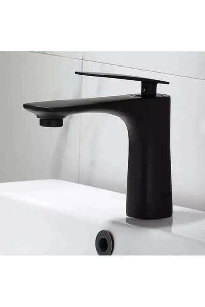 OEM Baterie lavoar, alamă sanitară, negru mat, CF2025