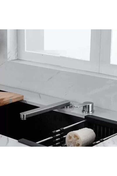 OEM Premium Kitchen Faucet, Brushed Stainless Steel, Built-in YSQ/107