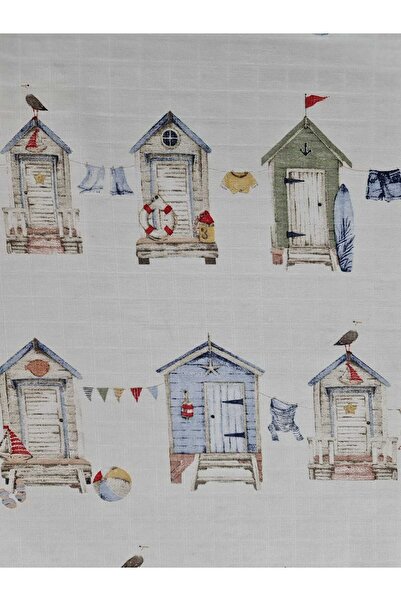 Bebe Muslin sheet, set of 2, 120x160 cm, navy - Kreis