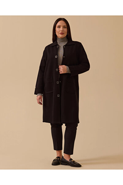 Gala-Xi Plus Size Basic Knit Cardigan with Pockets