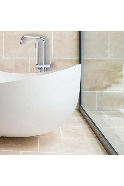 OEM Floor-mounted Faucet with Hand Shower and Hose, Sanitary Brass, Chrome, CF2039