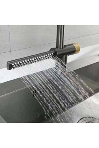 OEM Kitchen Faucet with Pull-out Shower, Stainless Steel, Silver, Waterfall Function YB1500S