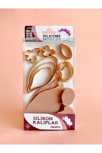 Smarta Silikon Kalıp / Flowers : Orchid & Leave / Çiçekler :Orkide & yaprak