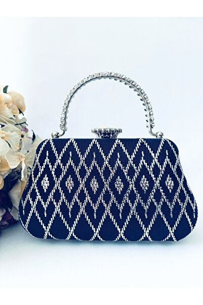 Ceylan Abiye Çanta - Tel Kırma El İşlemeli Çanta