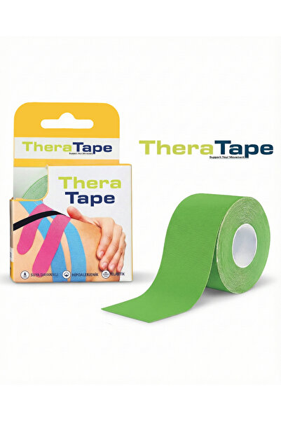 Theratape Support Your Movement Kinesio Sporcu Ağrı Bandı Yeşil Renk Yüz & Vü...