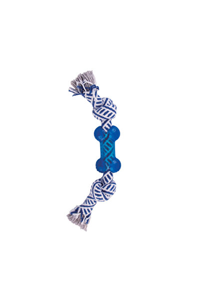 Eastland Sptrns Drawstring Tpr Dog Toy. Toy (223857) Bone 24cm