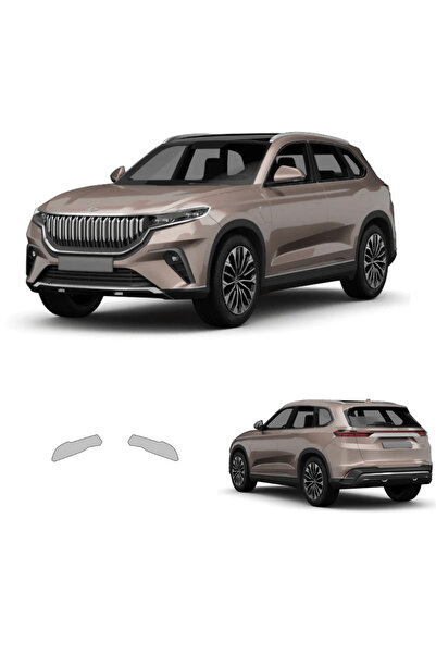 Fit PPF Togg T10X Ön Farlar, Hazır Kesim, 210 Mikron Premium PPF TPU, Boya Ko...