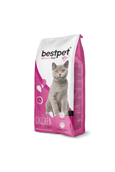 Bestpet SPTRNS 15 kg Yavru Kediler İçin, Tavuk Etli Ve Pirinçli (220343) Kuru...