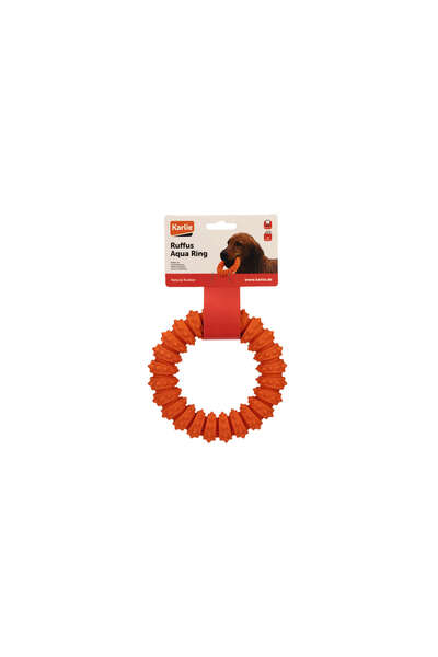 Karlie Plastic Ring Dog Toy (224545) Orange