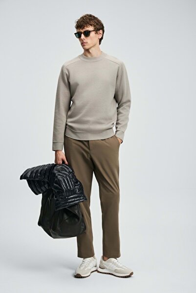 Lufian 112190340 Daren Smart Men's Chino Pants Slim Fit Men's Pants Toprak