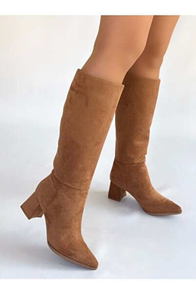 KOCAMANLAR حذاء نسائي من سيريبو بمقدمة مدببة بدون سحاب باللون البني