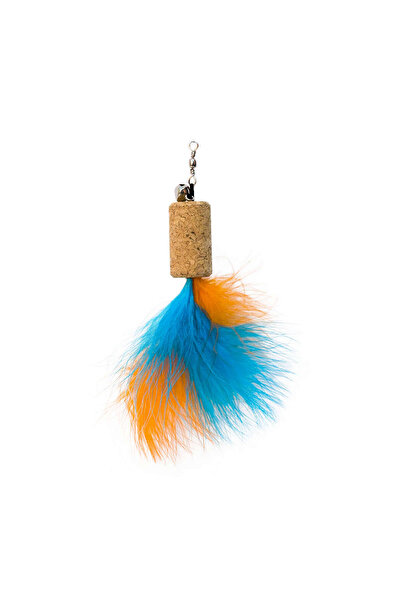 Eastland Sptrns Feathered Chinchilla Cat Play. (121224) Blue4X2.2 cm