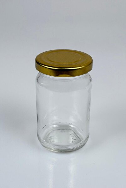 Rotanev 4 Pieces 105 ml Spice Jar Food Confectionery Multi-Purpose Metal Lid 105 Cc Transparent Short Glass Jar