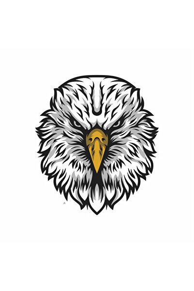 Reysa Tasarım Eagle Sticker 10X10 cm Colorful Sticker