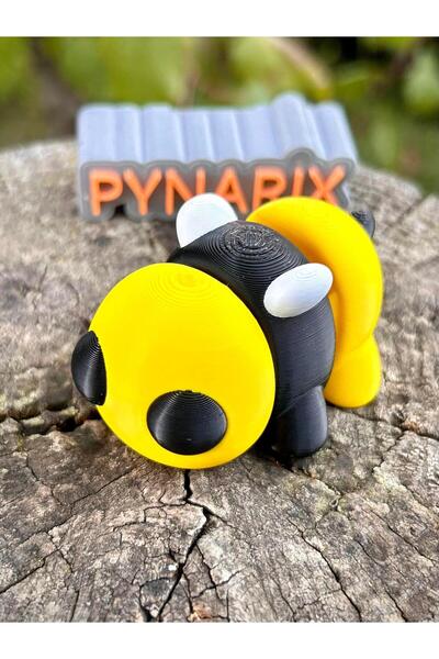 pynarix Arı Oyuncak - Altın Işık Çiçeği'nin Peşindeki 'Bebek Arı🌼🐝' 3D Hare...