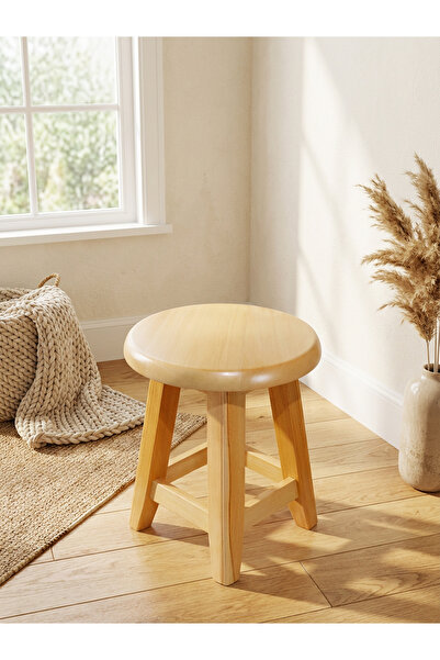 ARMES EV CONCEPT Ahşap Tabure (35 CM) – Şık Ve Dayanıklı