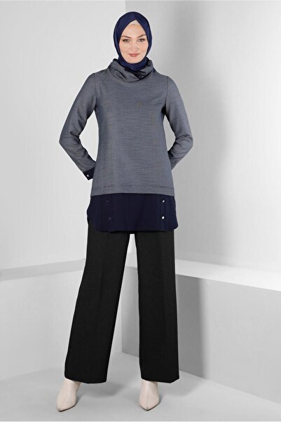 Alvina PİLE DETAYLI KLASİK PANTOLON 70444