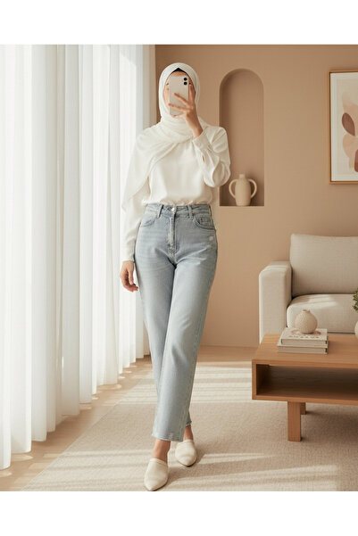 Modamorfo Women's Basic Denim Pants -32195Pnt