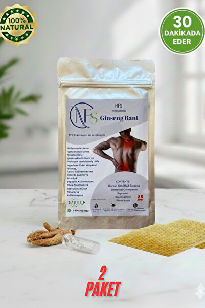NFS İNTERNATİONAL NFS Ginseng Bant 50 Adet 2 Paket
