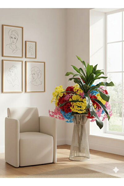 CASA NESTİ Vazo saksı bohem dresuar ip rattan örgü aksesuar çiçeklik el yapımı