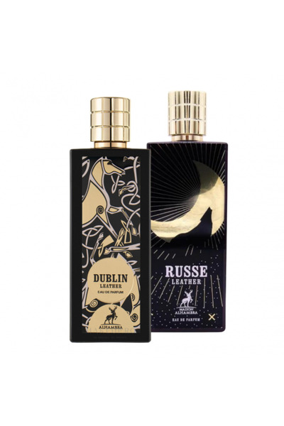 Maison Alhambra Package of 2 perfumes: Dublin Leather 80 ml + Russe Leather 80 ml