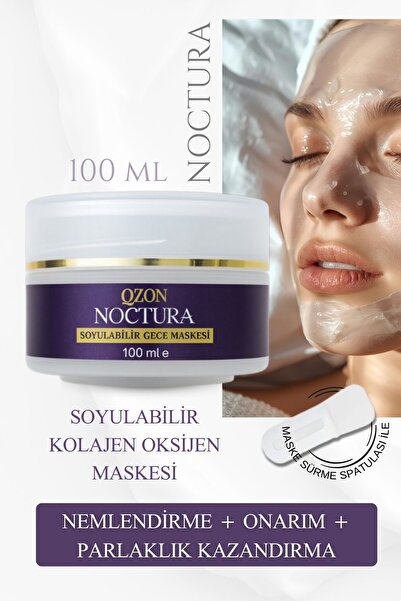 AGNODICE QZON Noctura Soyulan Oksijen Maskesi & Kolajen Destekli Siyah Nokta Karşıtı Gece Maskesi (100 ml)