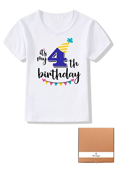 WE HAPPY It's My Birthday Boys and Girls Party Costume T-shirt