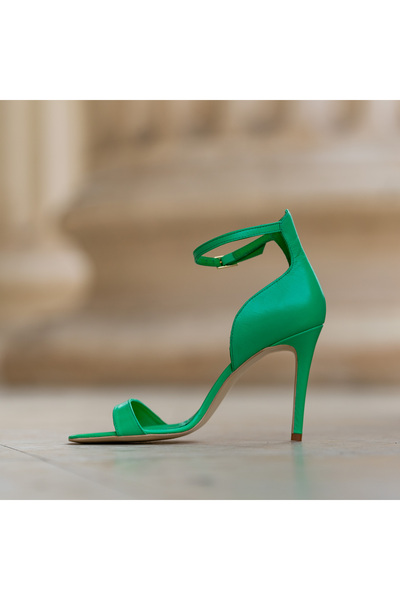 OEM Women's Sandals Made of Genuine Leather Iara Green - 36