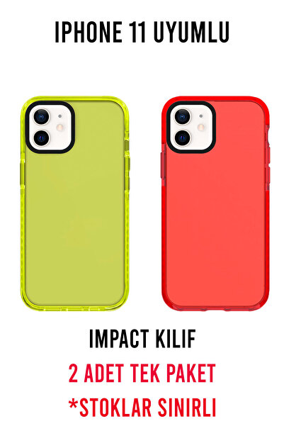 shoptocase iPhone 11 Compatible 2 Pieces Case Single Price Impacts Phone Case