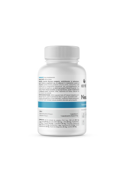 HEXYVET PHARMA Neurohes 60 Capsule Twist-Off pentru caini si pisici