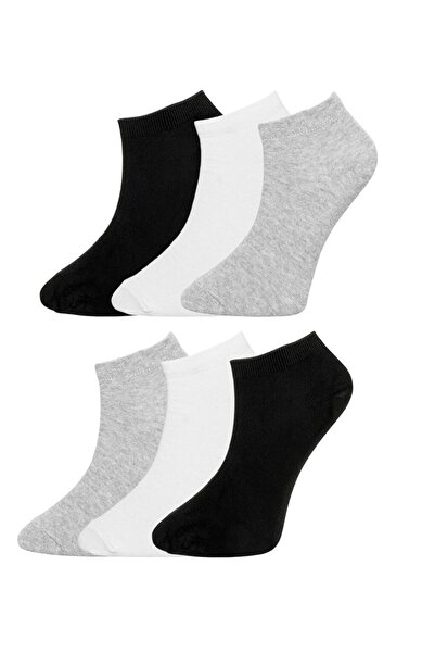 Line Smart 6-Piece Women's 100% Cotton String Strap Athletic Booties Socks Set