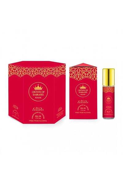 Nabeel Pack of 6 Crown Of Emirates Rouge 6ml Roll On Concentrated Oil Perfume