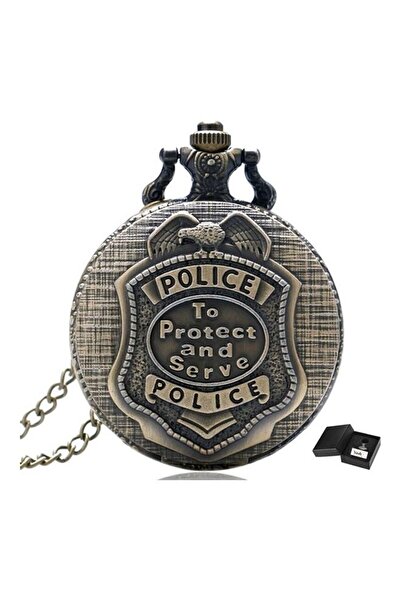 Yash unisex Police To Protect And Serve Themed Analog Pocket Watch