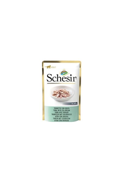 Schesir شيزر طعام رطب للقطط البالغة بالتونا والدنيس 85g
