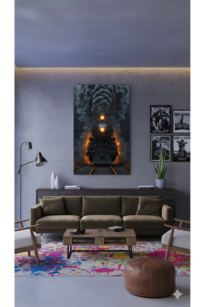 BLT DİZAYN Kara Tren – Flame & Smoke Themed