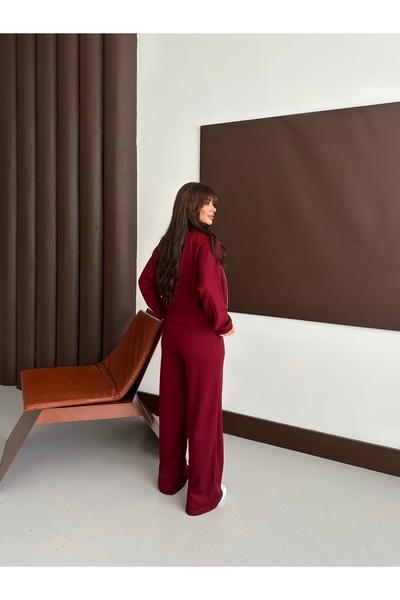 modapark.ist Women's Front Zippered Modal Pants Set