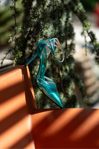 OEM Unique Green Stiletto Shoes - 37