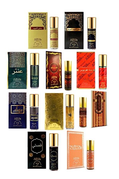 Nabeel مجموعة عطور رول أون من ١٠ قطع، ٦ مل لكل قطعة (روائح عربية متنوعة)