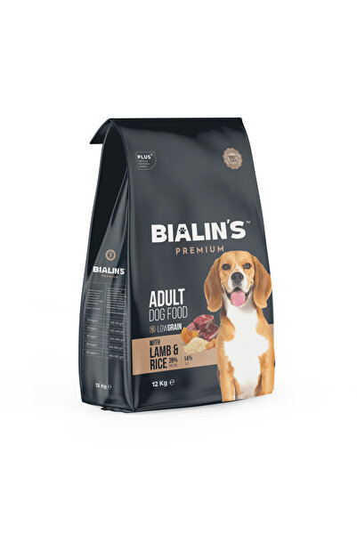 Bialins Premium Yetişkin Köpek Maması Kuzu & Pirinçli 12kg